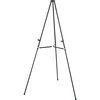 Quartet Tripod Easel, 3/4" Tubular Aluminum Legs, 38"-66"H, Black QRT51E